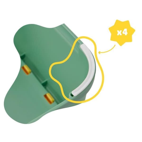 Badabulle Halkfritt steg, 15 cm stigare, 4 halkfria fötter