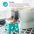 Miniatyrbild 3 av 4: Bblüv Stëp Lime vikbar stegpall - Jane - Unisex - 18 månader - Grön - BPA-fri plast