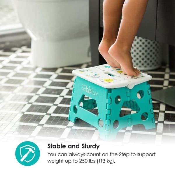 Bblüv Stëp Lime vikbar stegpall - Jane - Unisex - 18 månader - Grön - BPA-fri plast