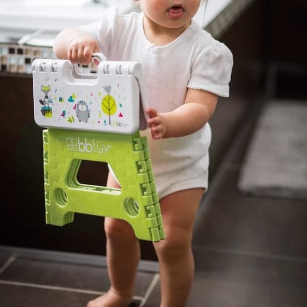Bblüv Stëp Lime vikbar stegpall - Jane - Unisex - 18 månader - Grön - BPA-fri plast