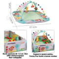 Miniatyrbild 2 av 4: INN Babys gymmatta Material persikohud Funktion musikalisk Stimulera babys motoriska och intellektuella utveckling Lekmatta