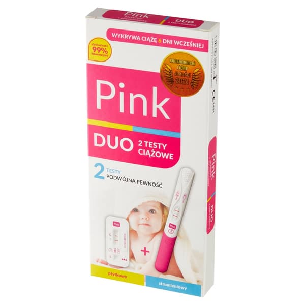 PINK DUO plade- og stream-graviditetstest 2 stk.