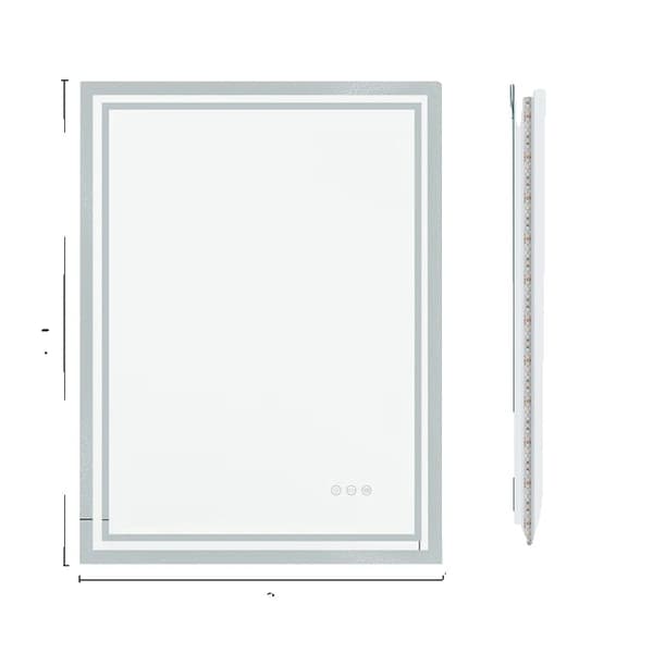 LED-bakbelyst spegel, Anti-imma, Dimbar B
