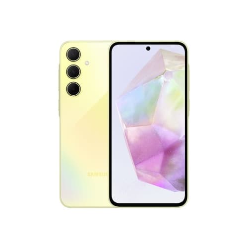 Samsung Galaxy A35 - awesome lemon - 5G pekskärmsmobil - 128 GB - GSM Gul