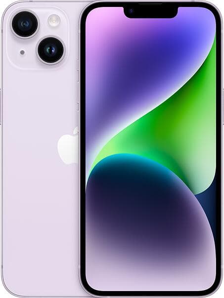 Begagnad iPhone 14 128GB Lila Grade A+ Premium 100% Batteri Lilla