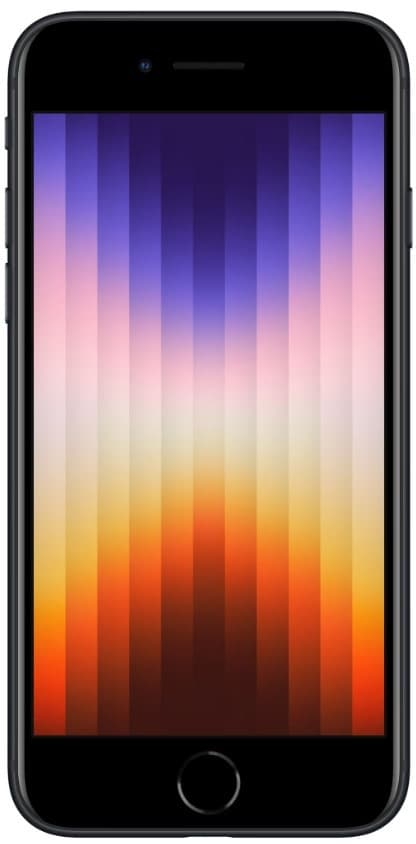 Begagnad iPhone SE 3 2022 64GB Svart Grade A+ Premium 100% Batteri