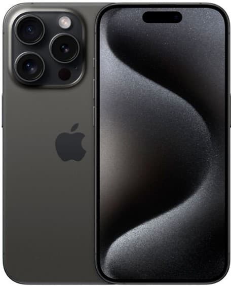 Begagnad iPhone 15 Pro Max 256GB Svart Grade A+ Premium 100% Batteri