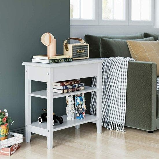 Loft Home Dresser - Industrial - Bedside Table - förvaringsskåp - skåp - väggskåp - vardagsrum, sovrum - trä - vitt