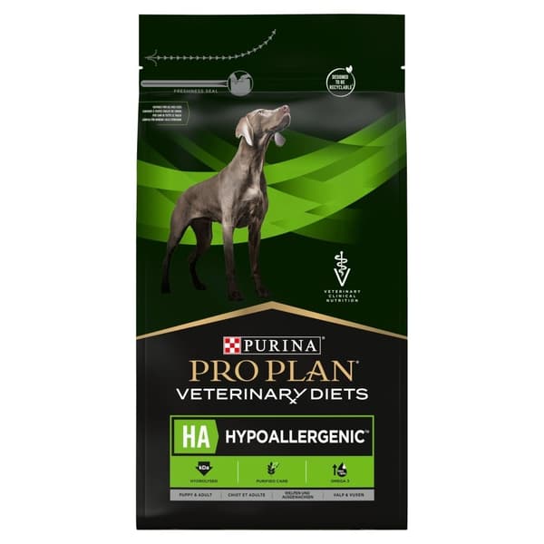 PURINA Pro Plan Veterinary Diets Canine HA Hypoallergenic - torrfoder för hundar - 3 kg
