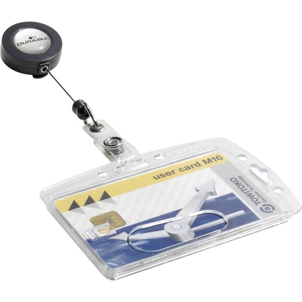 Durable hårdbox för drift handlingar/8012-19 54 x 85 mm transparent innehåll 10