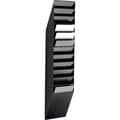 Miniatyrbild 1 av 4: Durable flexxibox 12 A4 informationsbladshållareset, 12 fack för DIN A4 stående format svart mått. (B x H x T) 240 x 11