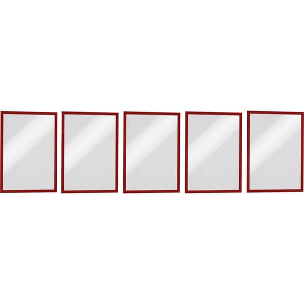 Durable 486903 DURAFRAME MAGNETIC A4 - 4869 Magnetram DIN A4 Röd (B x H) 238 mm x 324 mm 5 st