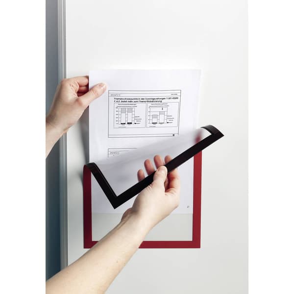 Durable 486909 DURAFRAME MAGNETIC A4 - 4869 Magnetram DIN A4 Orange (B x H) 238 mm x 324 mm 5 st