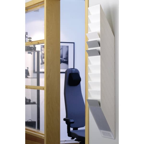 Durable FLEXXIBOXX 12 A4 1709763010 Prospekthållare Vit DIN A4 hög Ytantal 12 1 set (B x H x D) 240 x 1115 x 135 mm