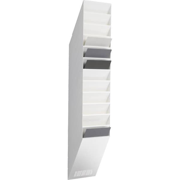 Durable FLEXXIBOXX 12 A4 1709763010 Prospekthållare Vit DIN A4 hög Ytantal 12 1 set (B x H x D) 240 x 1115 x 135 mm