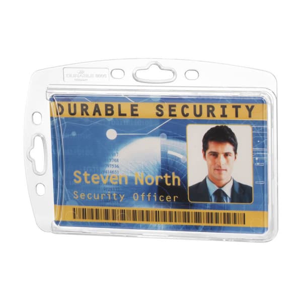 Durable 890519 ID-korthållare kombinerbar med clip, Textilband, Kedja, Jojo 10 st