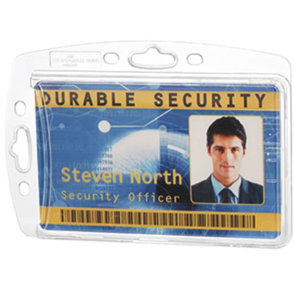 Durable 890519 ID-korthållare kombinerbar med clip, Textilband, Kedja, Jojo 10 st