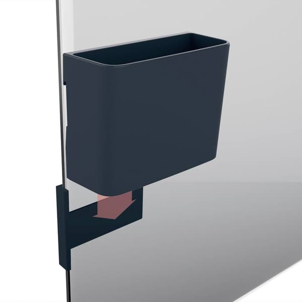 Sigel GL802 GL802 Pennbehållare med magnetisk klämma (B x H x D) 120 x 94 x 51 mm Antracit