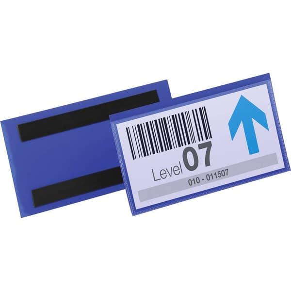 Durable Magnetisk etikettväska 174207 Blå 150 mm x 76 mm