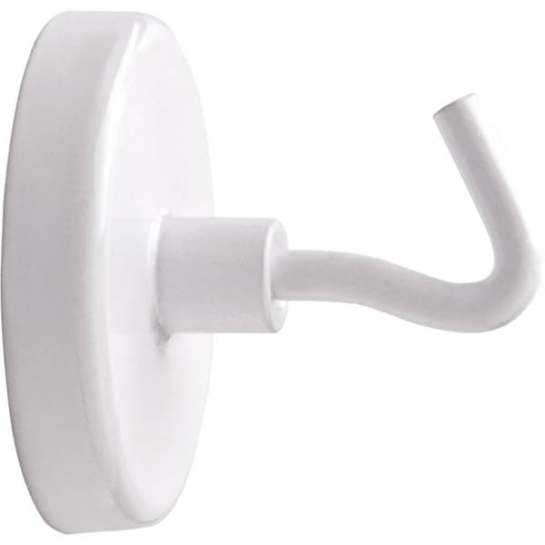 Maul Magnet (Ø x H) 36 mm x 36 mm rund , med krok Vit 5 st 6158002
