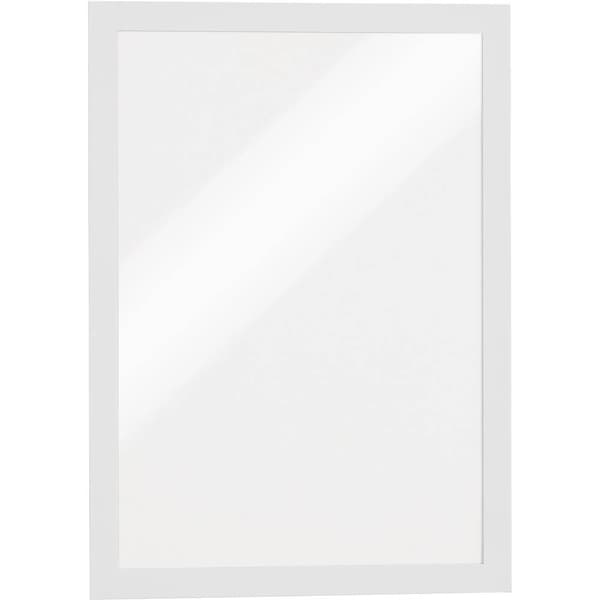 Durable 487202 DURAFRAME A4 - 4872 Informationsram, självhäftande DIN A4 Vit (B x H) 236 mm x 322 mm 2 st