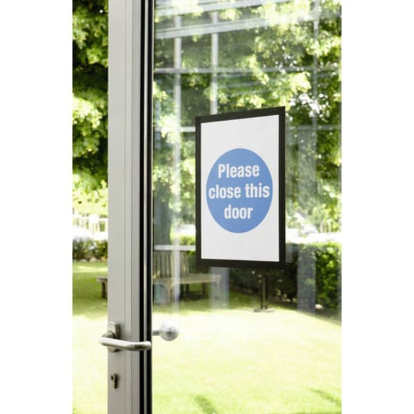 Durable 487201 DURAFRAME A4 - 4872 Informationsram, självhäftande DIN A4 Svart (B x H) 236 mm x 322 mm 2 st