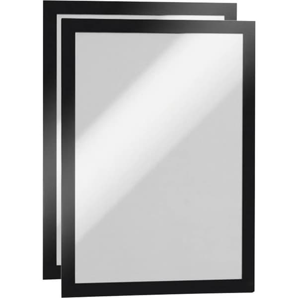 Durable 487201 DURAFRAME A4 - 4872 Informationsram, självhäftande DIN A4 Svart (B x H) 236 mm x 322 mm 2 st
