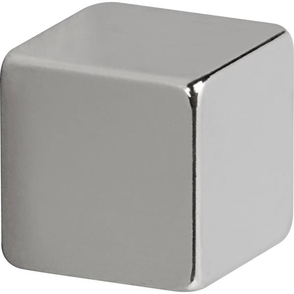 Maul Neodymmagnet (B x H x D) 10 x 10 x 10 mm Tärning Silver 4 st 6169296
