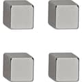 Miniatyrbild 1 av 4: Maul Neodymmagnet (B x H x D) 10 x 10 x 10 mm Tärning Silver 4 st 6169296