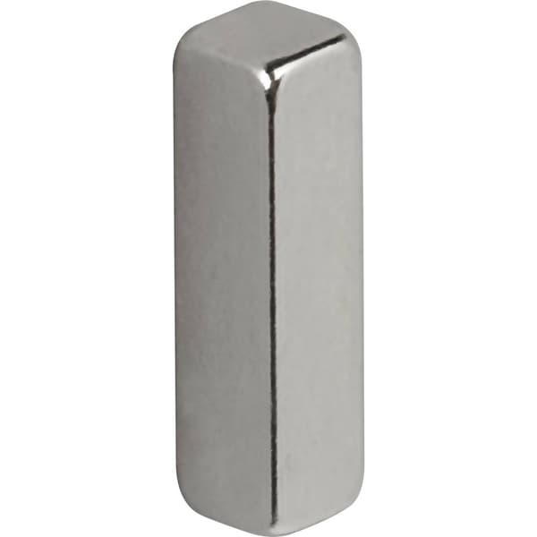 Maul Neodymmagnet (B x H x D) 15 x 4 x 4 mm rektangulär , Stav Silver 4 st 6169096