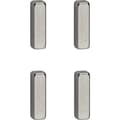 Miniatyrbild 1 av 4: Maul Neodymmagnet (B x H x D) 15 x 4 x 4 mm rektangulär , Stav Silver 4 st 6169096