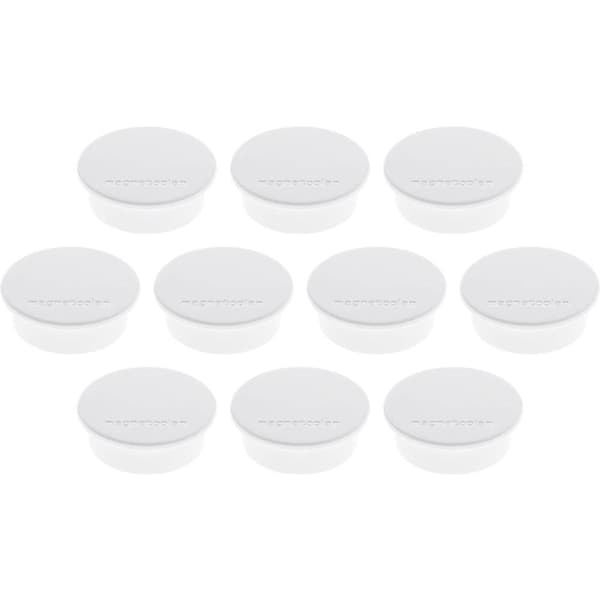 magnetoplan Magnet Discofix Color (Ø x H) 40 mm x 13 mm rund Vit 10 st 1662000