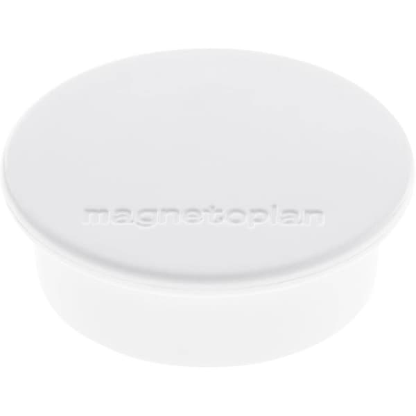 magnetoplan Magnet Discofix Color (Ø x H) 40 mm x 13 mm rund Vit 10 st 1662000