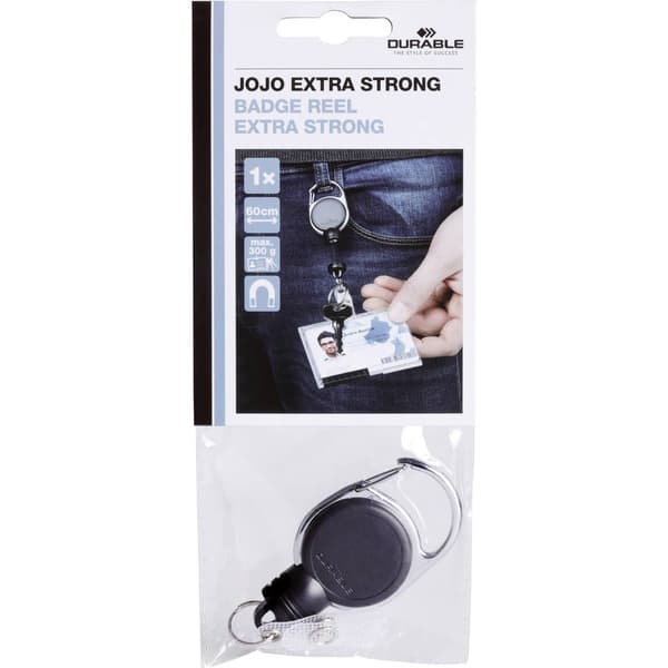 Durable 832901 Jojo för ID-hållare Tryckknappsfäste 1 st