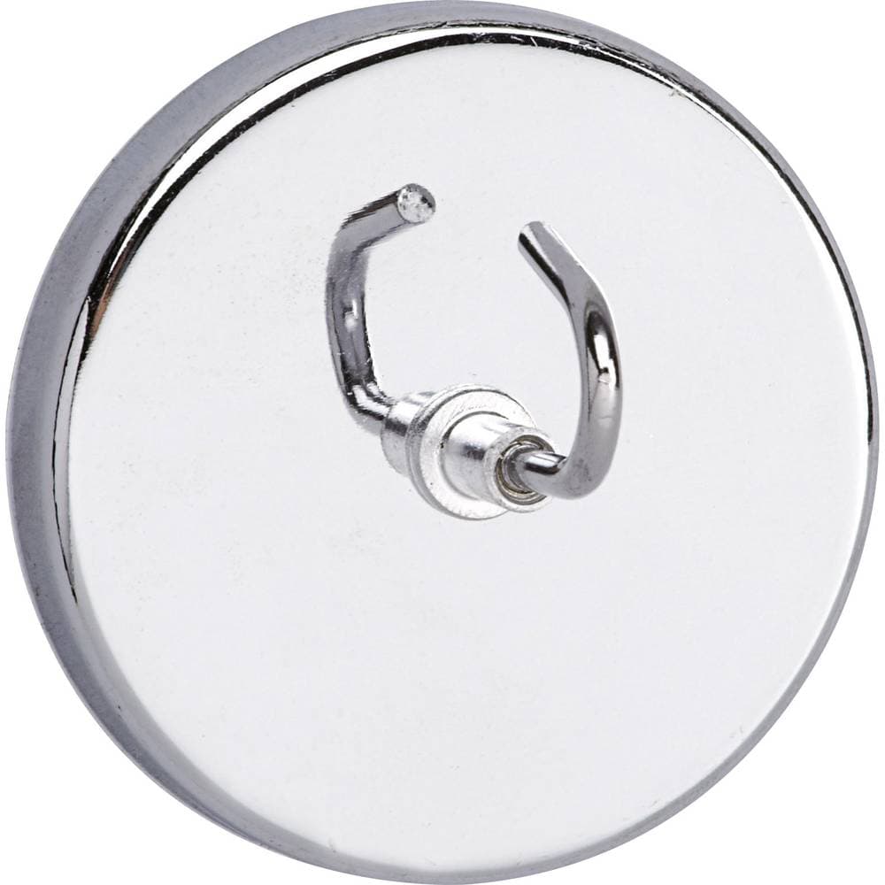 Maul Magnet (Ø x H) 52 mm x 31 mm rund , med krok Silver 1 st 6155596