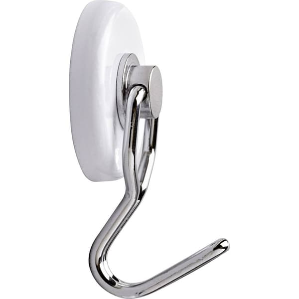 Maul Magnet (Ø x H) 35 mm x 53 mm rund , med krok Vit, Silver 2 st 6155702