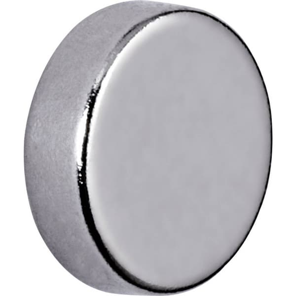 Maul Neodymmagnet (Ø x H) 10 mm x 3 mm Skiva Silver 10 st 6166396