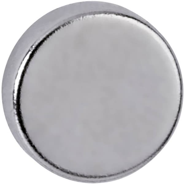 Maul Neodymmagnet (Ø x H) 10 mm x 3 mm Skiva Silver 10 st 6166396