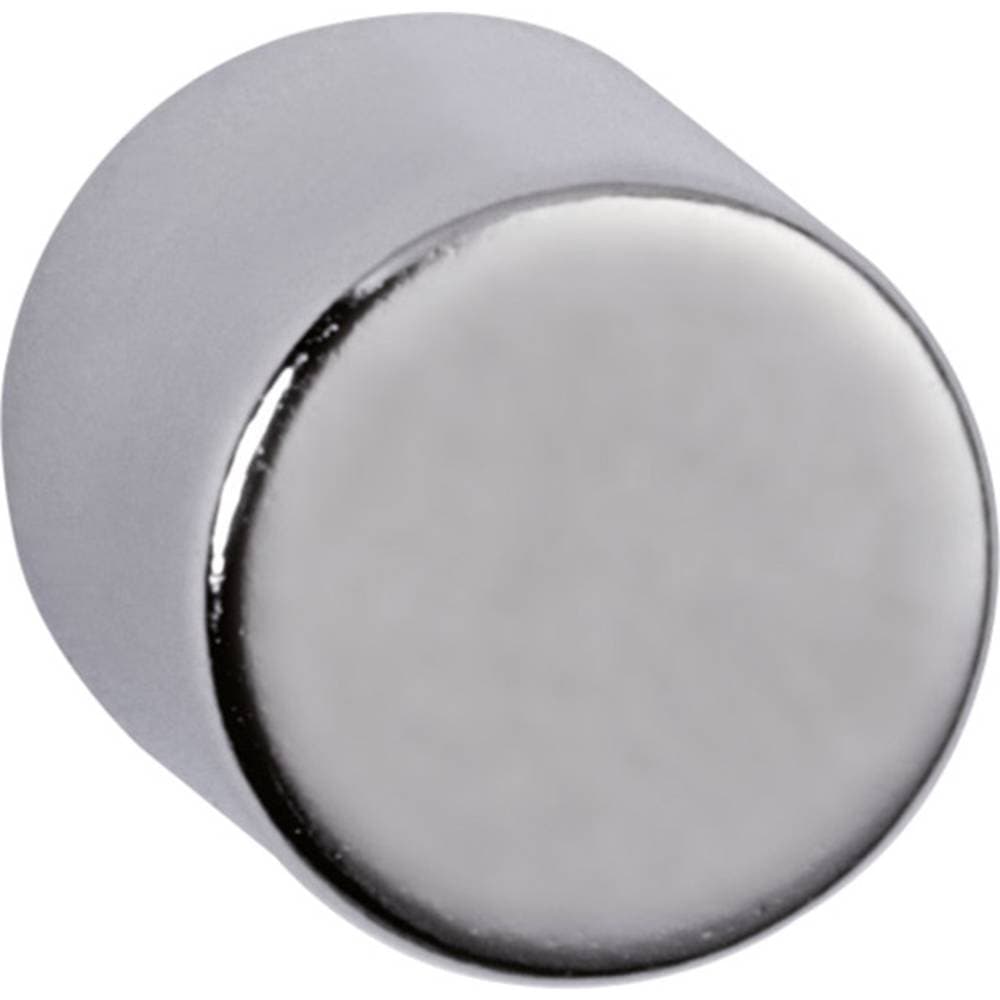 Maul Neodymmagnet (Ø x H) 10 mm x 10 mm Cylinder Silver 4 st 6166896
