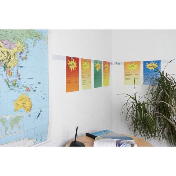 Maul Magnetlist 6207202 (L x B) 100 cm x 5 cm Vit