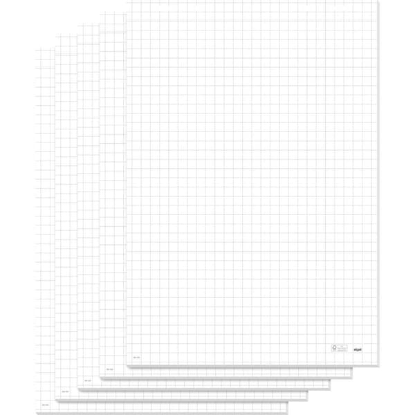 Sigel MU165 Blädderblock Antal ark: 100 rutat 68 cm x 98 cm Vit