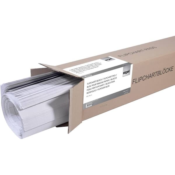 Sigel MU165 Blädderblock Antal ark: 100 rutat 68 cm x 98 cm Vit