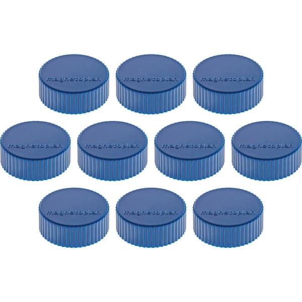 magnetoplan Magnet Discofix Magnum (Ø x H) 34 mm x 13 mm rund Mörkblå 10 st 1660014