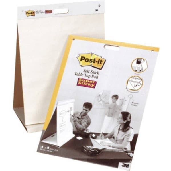 Post-it Super Sticky Meeting Chart Blädderblock Antal ark: 20 tomt 508 mm x 584 mm Vit