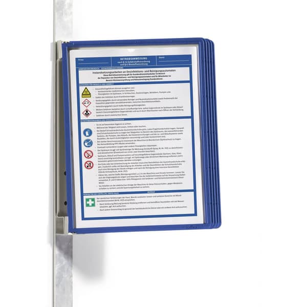 Durable 591407 Genomskinlig tavla Mörkblå (B x H x D) 325 x 360 x 260 mm DIN A4