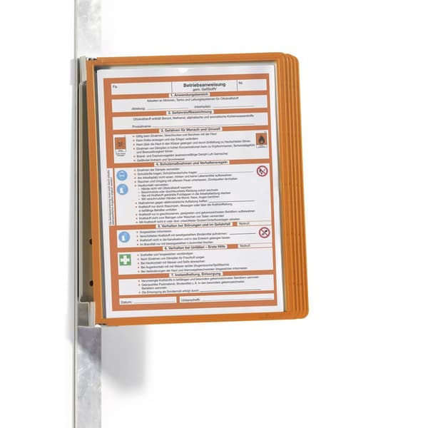 Durable 591409 Genomskinlig tavla Orange (B x H x D) 325 x 360 x 260 mm DIN A4