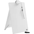 Miniatyrbild 4 av 4: nobo Glas- Antecknings- board Diamond Glass Desktop (B x H) 216 mm x 297 mm Briljantvit inklusive bordstativ, inkl. whi