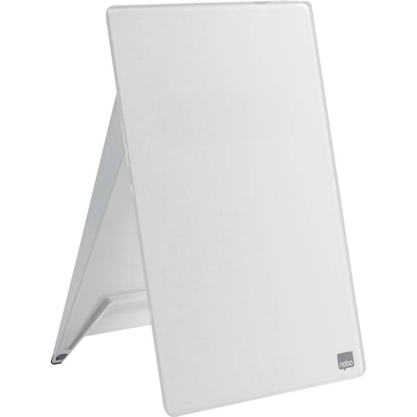 nobo Glas- Antecknings- board Diamond Glass Desktop (B x H) 216 mm x 297 mm Briljantvit inklusive bordstativ, inkl. whi