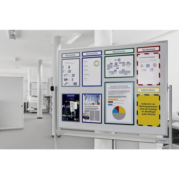 magnetoplan 1130332 Magnetram Silver DIN A4
