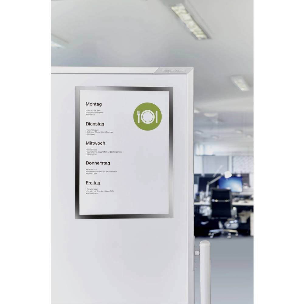 Magnetoplan 1130332 Magnetram Silver DIN A4